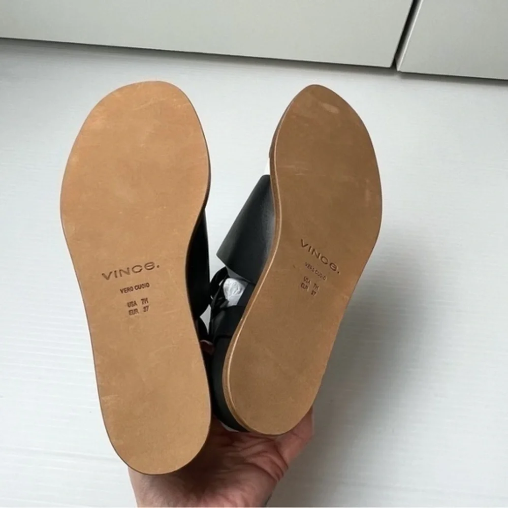 Vince womens black ankle wrap forester sandal size 7M